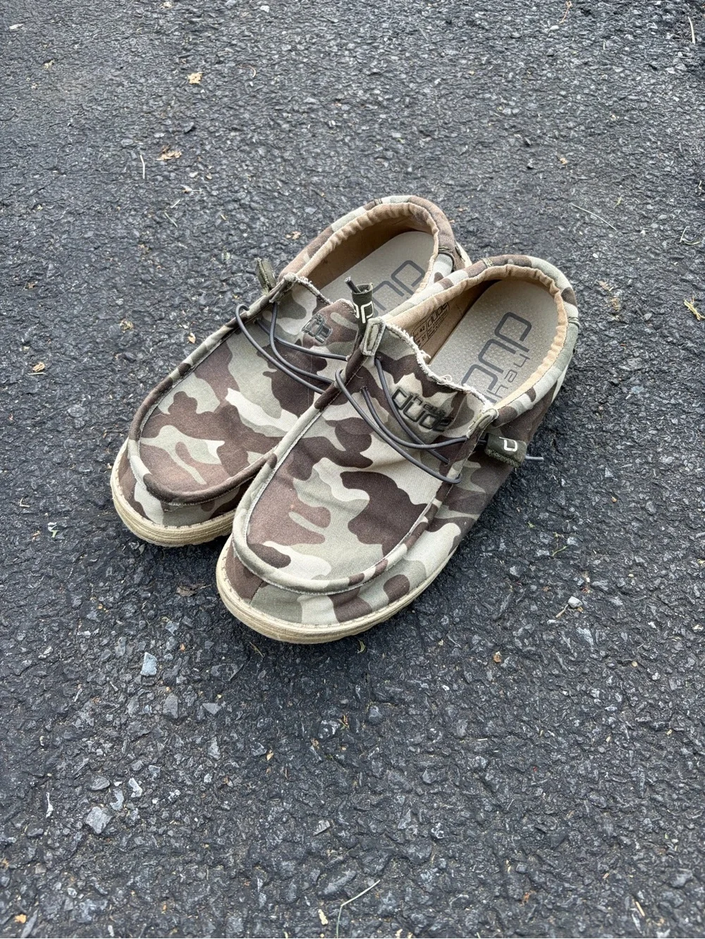 Hey Dude Men's Camouflage Boat Shoes - Brown & Tan